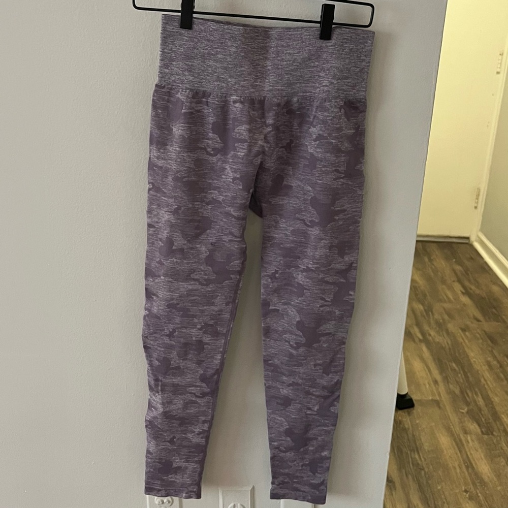 Purple Camo Shein Leggings